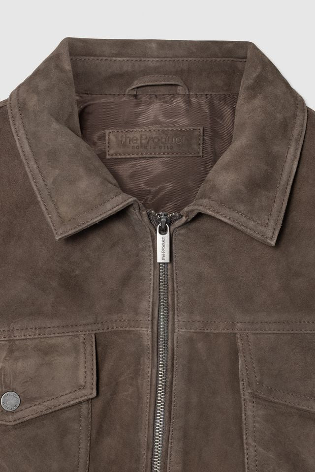 SUEDE ZIP JACKET