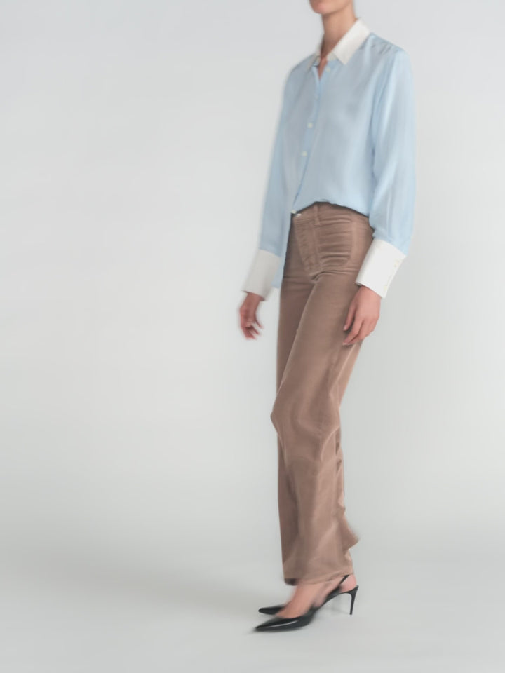 LE SLIM PALAZZO MODERNIST POCKET CORDUROY