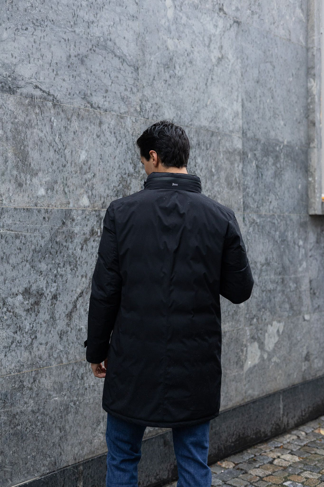Men`s Woven Half Coat