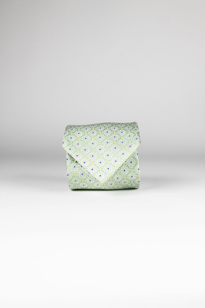 Medallion Woven Silk Tie