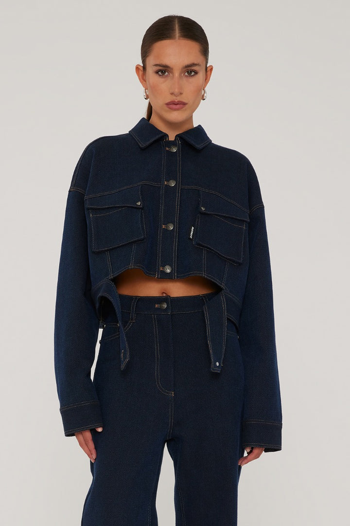 ROTATE STRETCH CROPPED JACKET