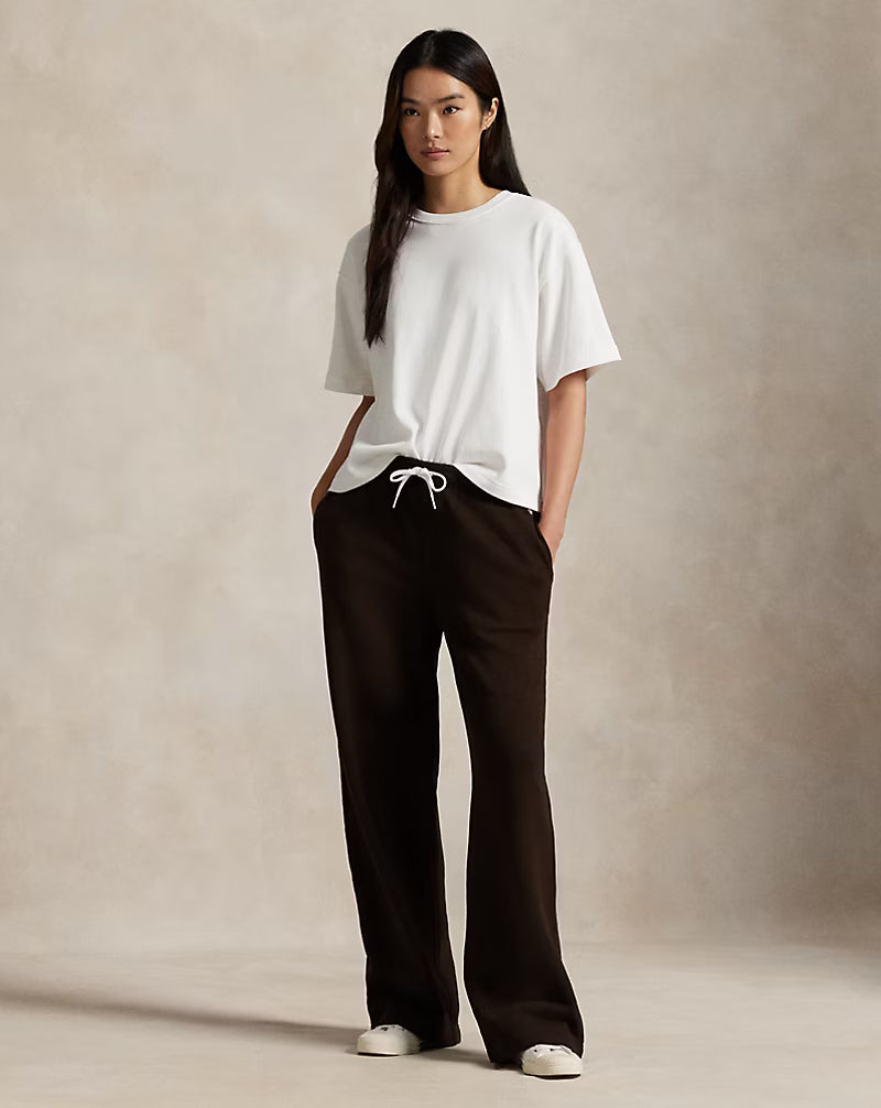 Drawstring Wide-Leg Tracksuit Bottoms