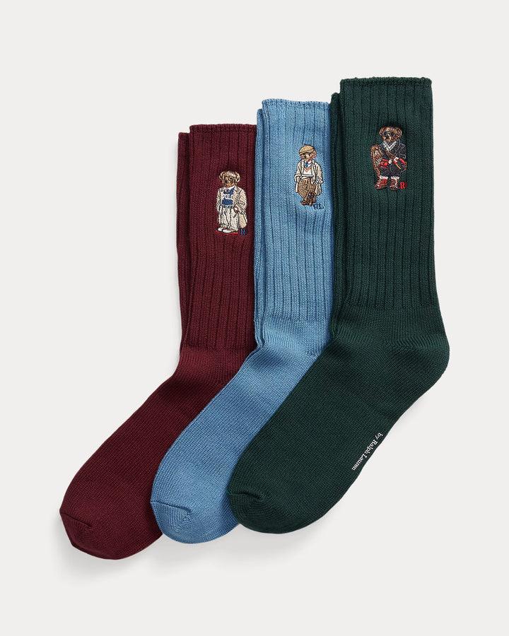 POLO RALPH LAUREN Polo Bear Crew Sock 3-Pack Gift Set