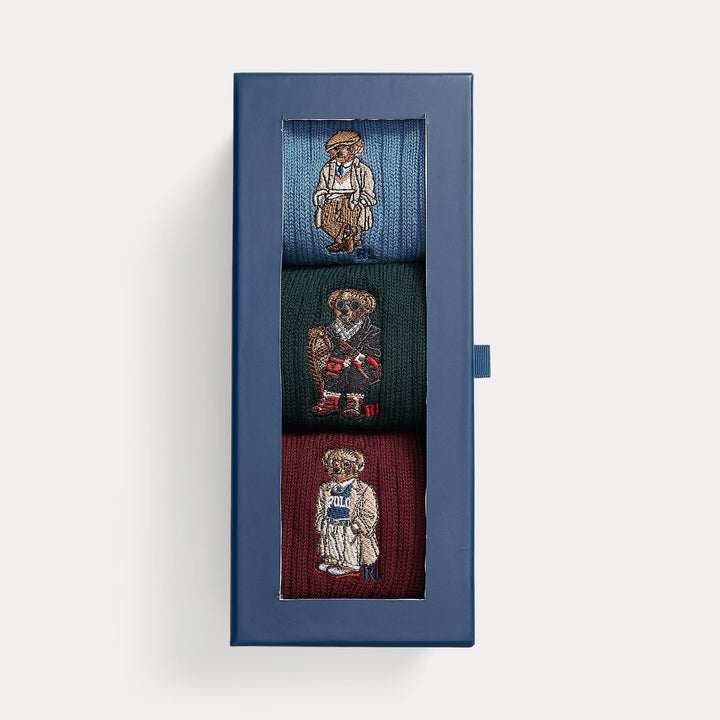 POLO RALPH LAUREN Polo Bear Crew Sock 3-Pack Gift Set