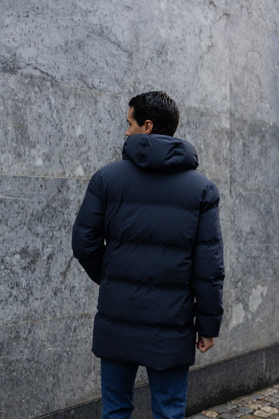 Men`s Woven Half Coat