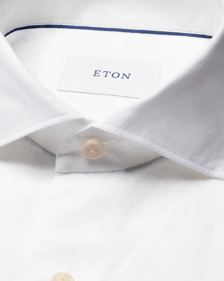 Slim Fit Solid Linen Shirt