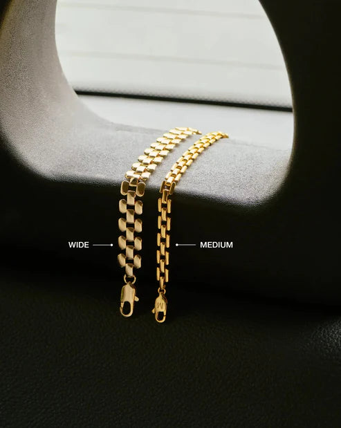 TIMEPIECE WIDE CHAIN BRACELET