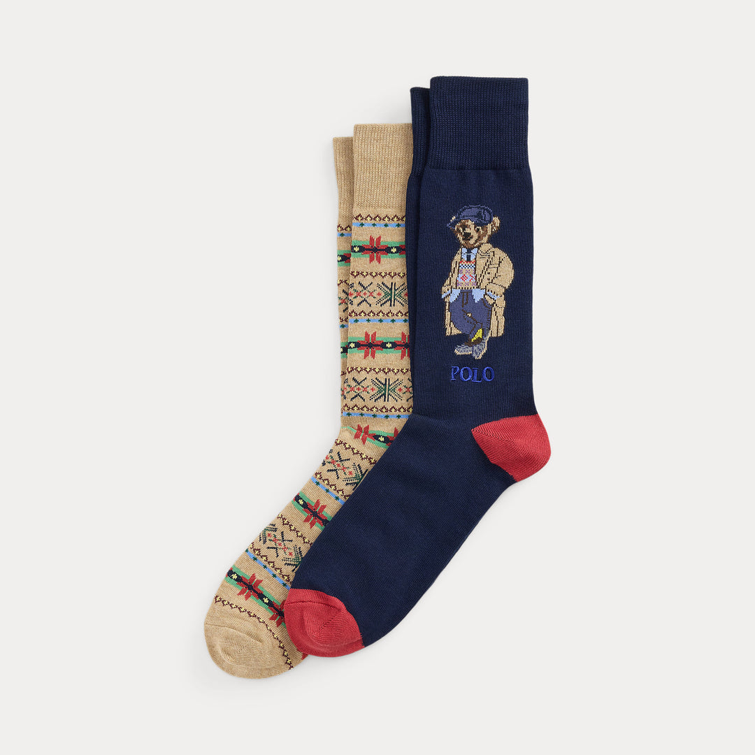 2P CTN BEAR-CREW SOCK-2 PACK
