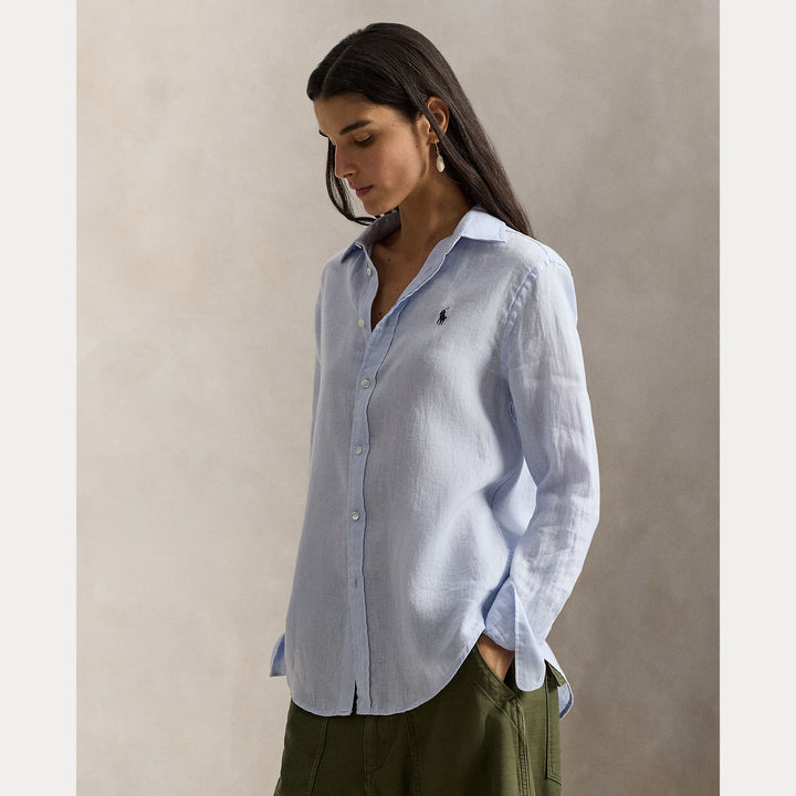 Classic-Long Sleeve-Button Front Shirt