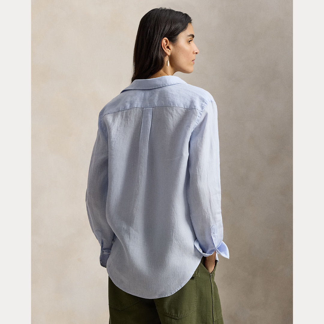 Classic-Long Sleeve-Button Front Shirt