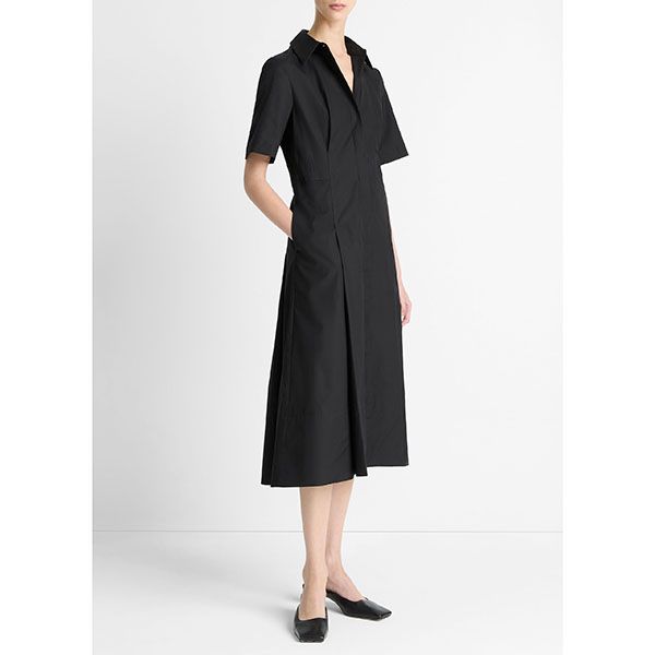 VINCE S/S SHIRT DRESS
