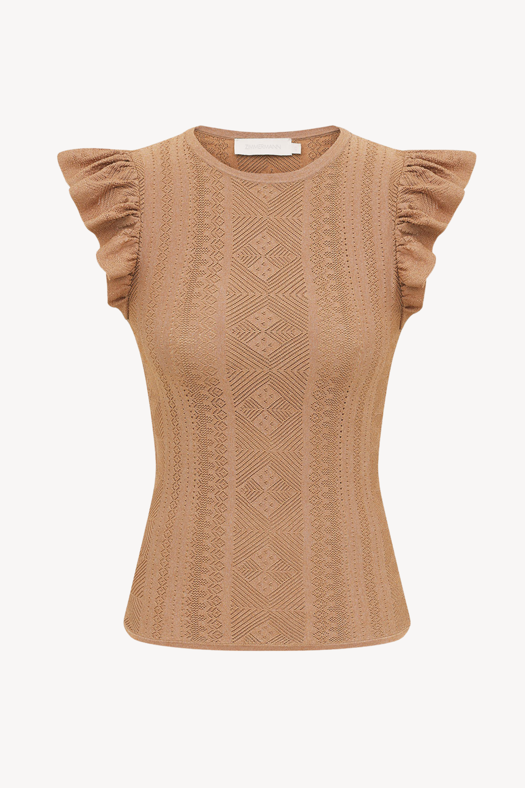 Aster Metallic Pointelle Tank