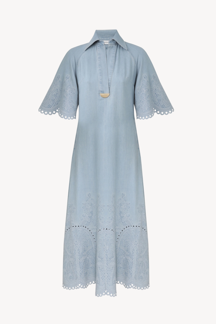 Daylight Denim Midi Dress