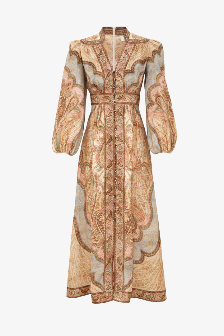 Wanderlust Plunge Midi Dress